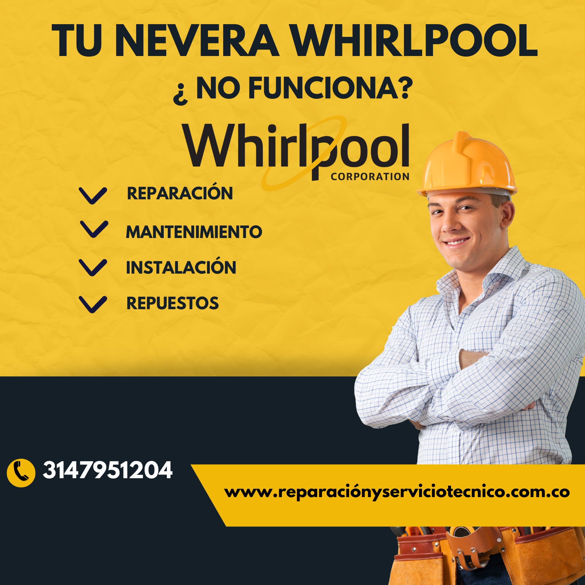 Servicio tecnico neveras Whirlpool